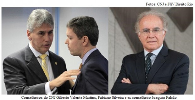 Gilberto Martins, Fabiano Silveira e Joaquim Falcão