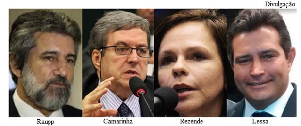 Raupp, Camarinha, Dorinha e Lessa