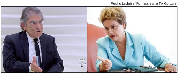 Ayres Britto e Dilma Rousseff